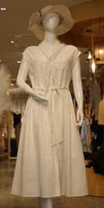 Isla Embroidered-Pocket Dress