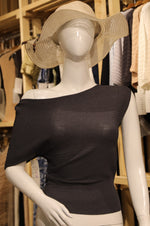 Nova Off-Shoulder Ribbed Knit Top