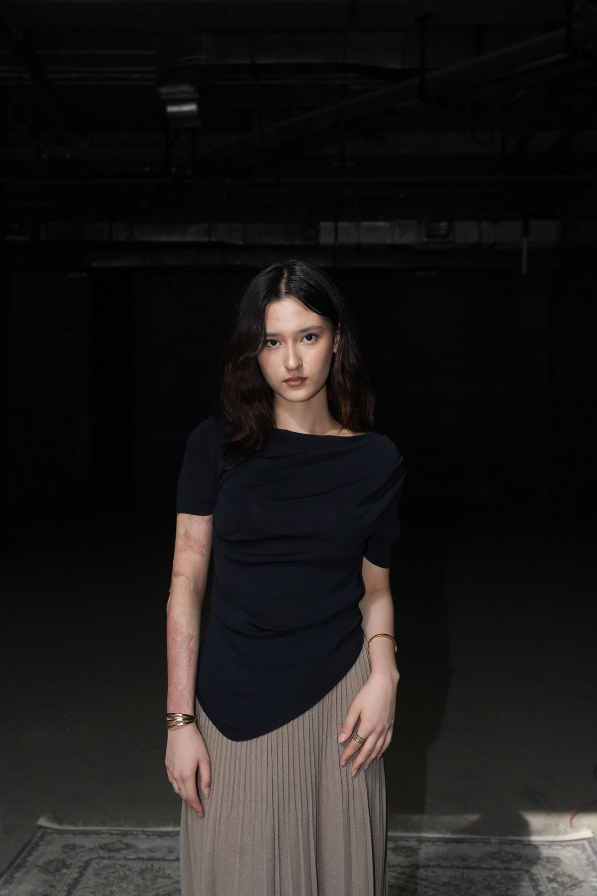 Seraphina Asymmetric Draped Top