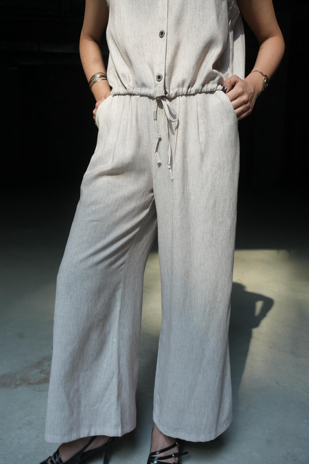 Aria Minimalist Linen Co-Ord Set