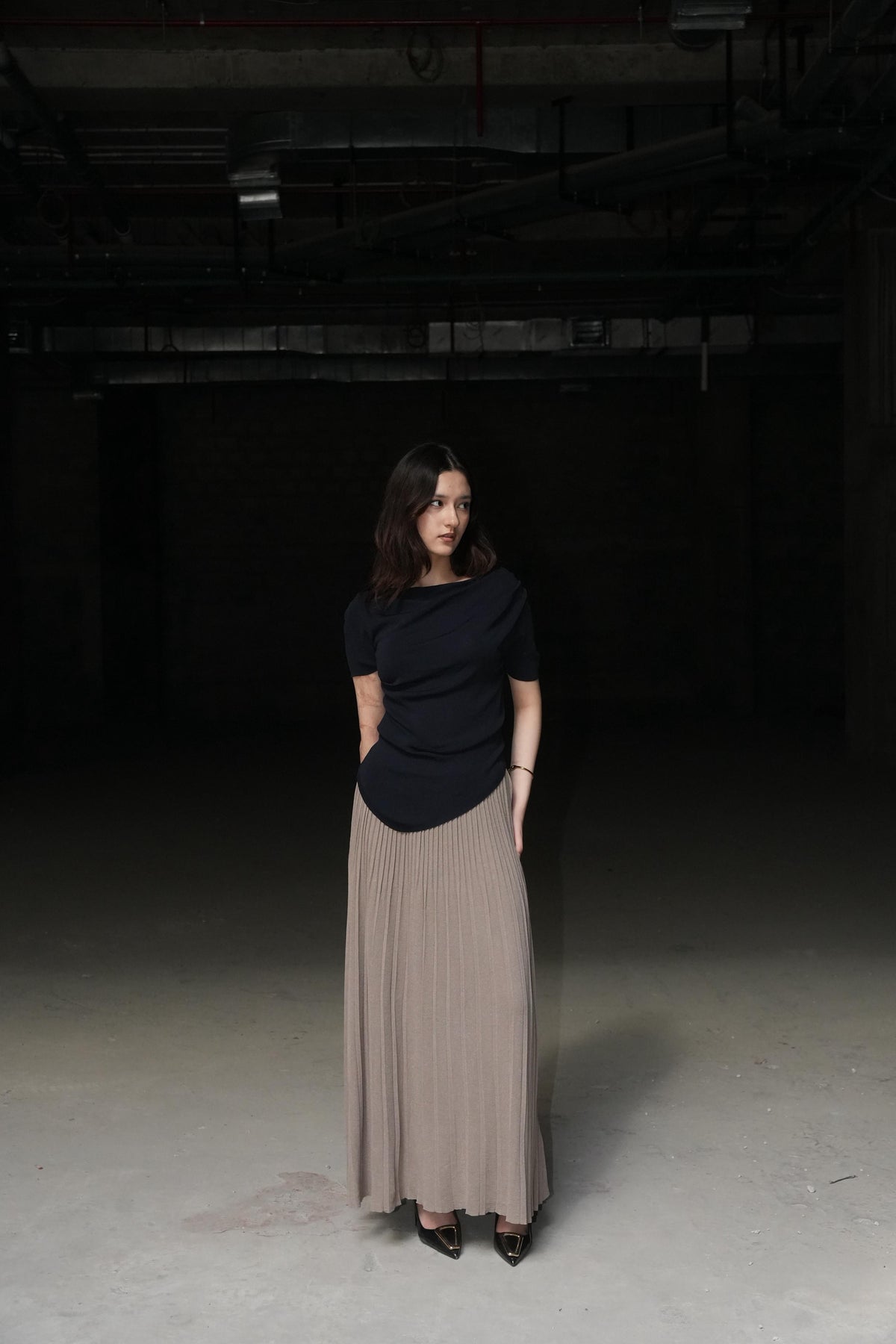 Seraphina Asymmetric Draped Top
