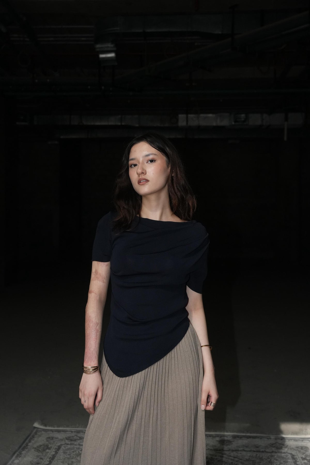 Seraphina Asymmetric Draped Top