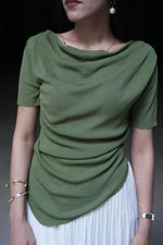 Seraphina Asymmetric Draped Top