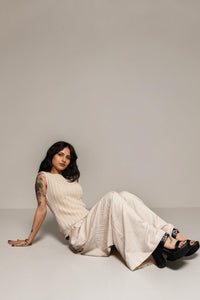 Drawstring Wide-Leg Lounge Trousers