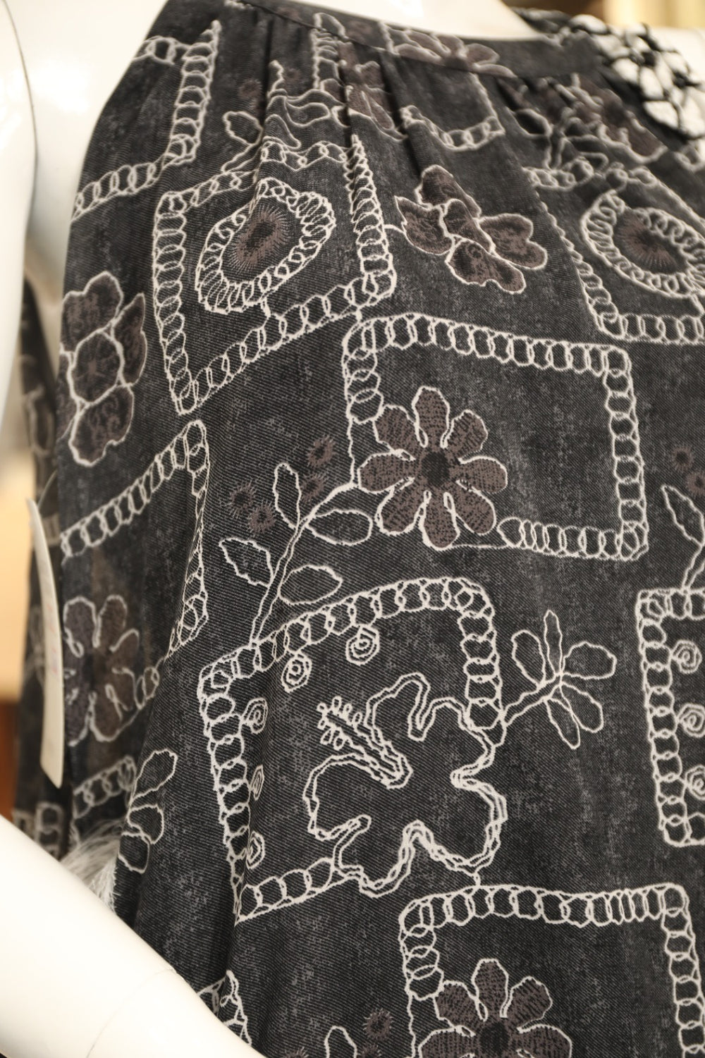 Patterned Sleeveless Dress