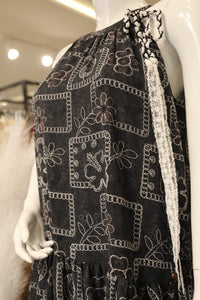 Patterned Sleeveless Dress