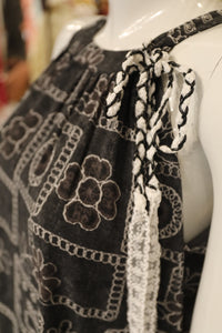 Patterned Sleeveless Dress