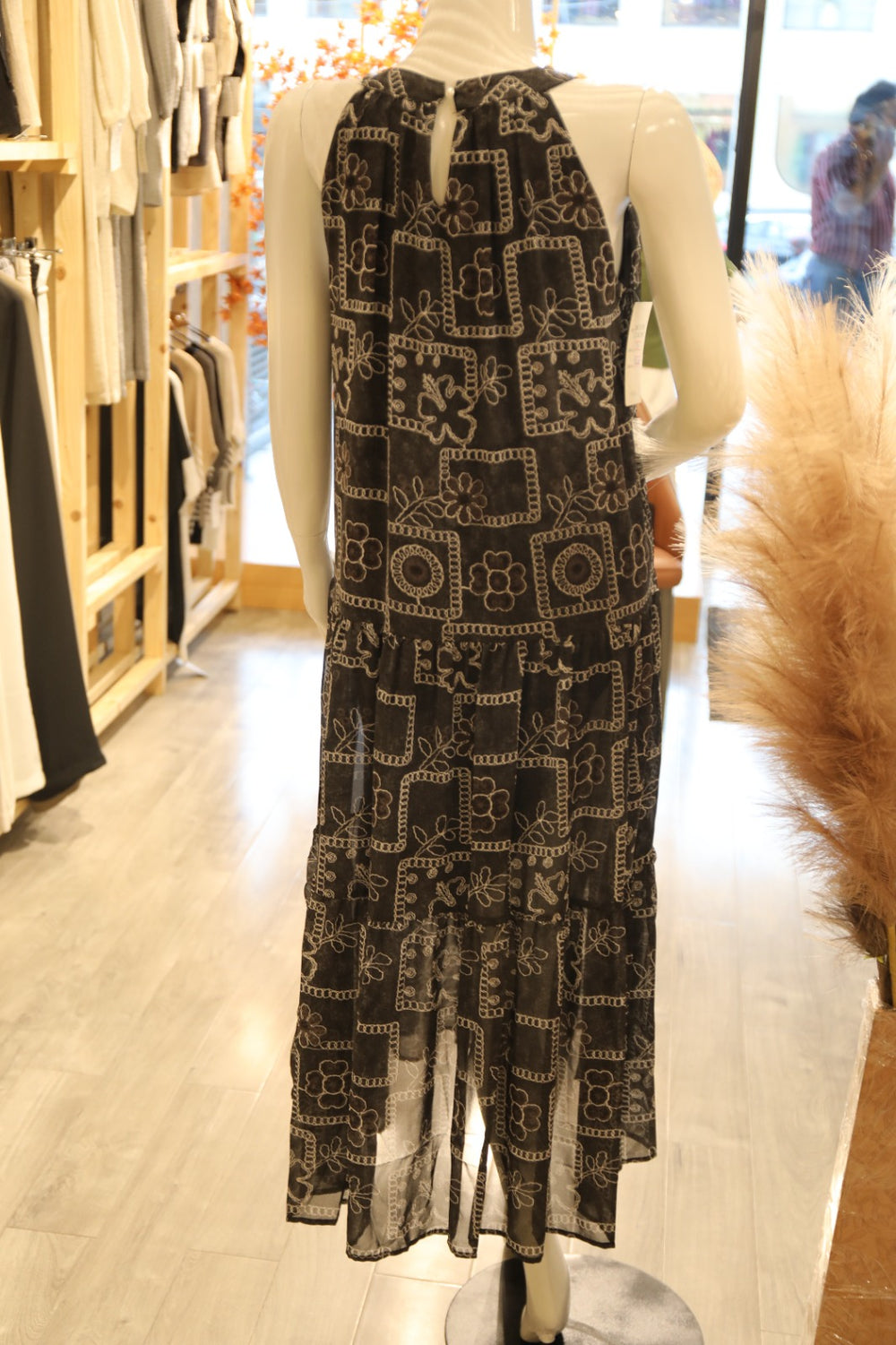 Patterned Sleeveless Dress