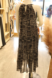 Patterned Sleeveless Dress