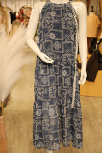 Patterned Sleeveless Dress