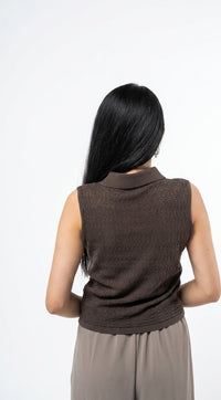 Sienna Pointelle Knit Polo & Flowy Maxi Skirt Set