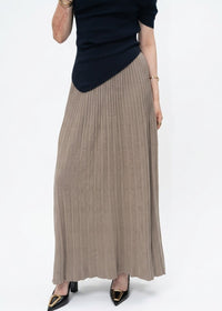 Seraphina Asymmetric Draped Top & Pleated Maxi Skirt Co-Ord Set