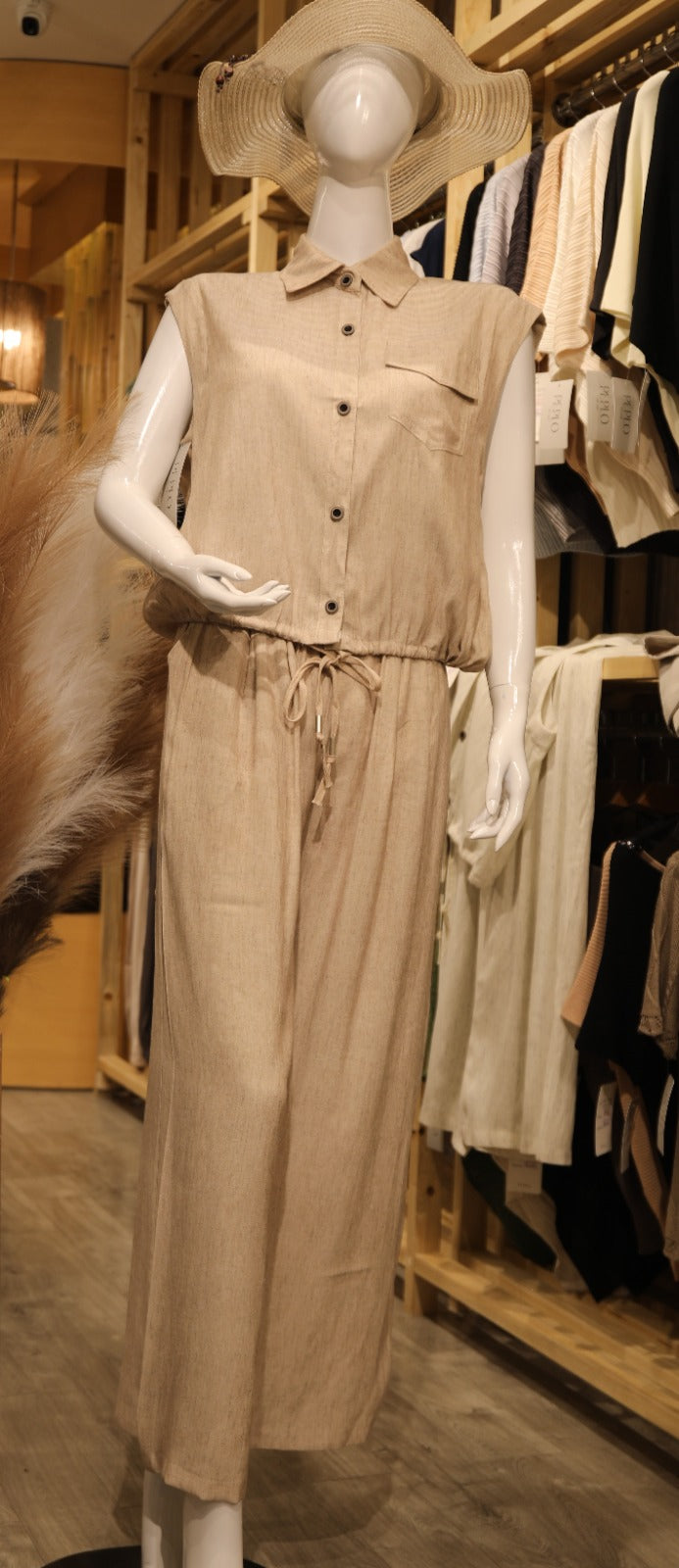 Aria Minimalist Linen Co-Ord Set