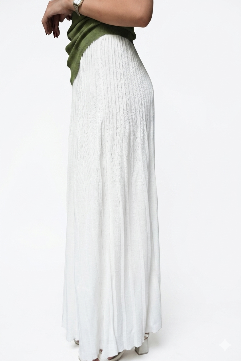 Aria Draped Cowl Neck Ruched Top | Olive Green  - PEPLO MM ALAM LAHORE