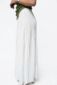 Aria Draped Cowl Neck Ruched Top | Olive Green  - PEPLO MM ALAM LAHORE