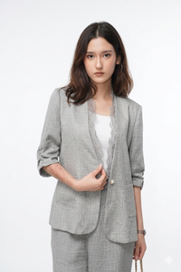 Evelyn Tailored Blazer and Wide