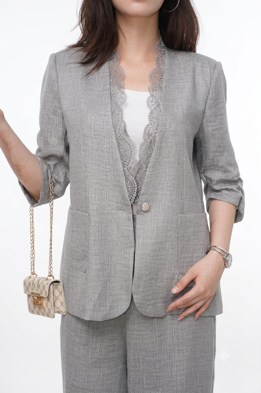 Evelyn Tailored Blazer and Wide