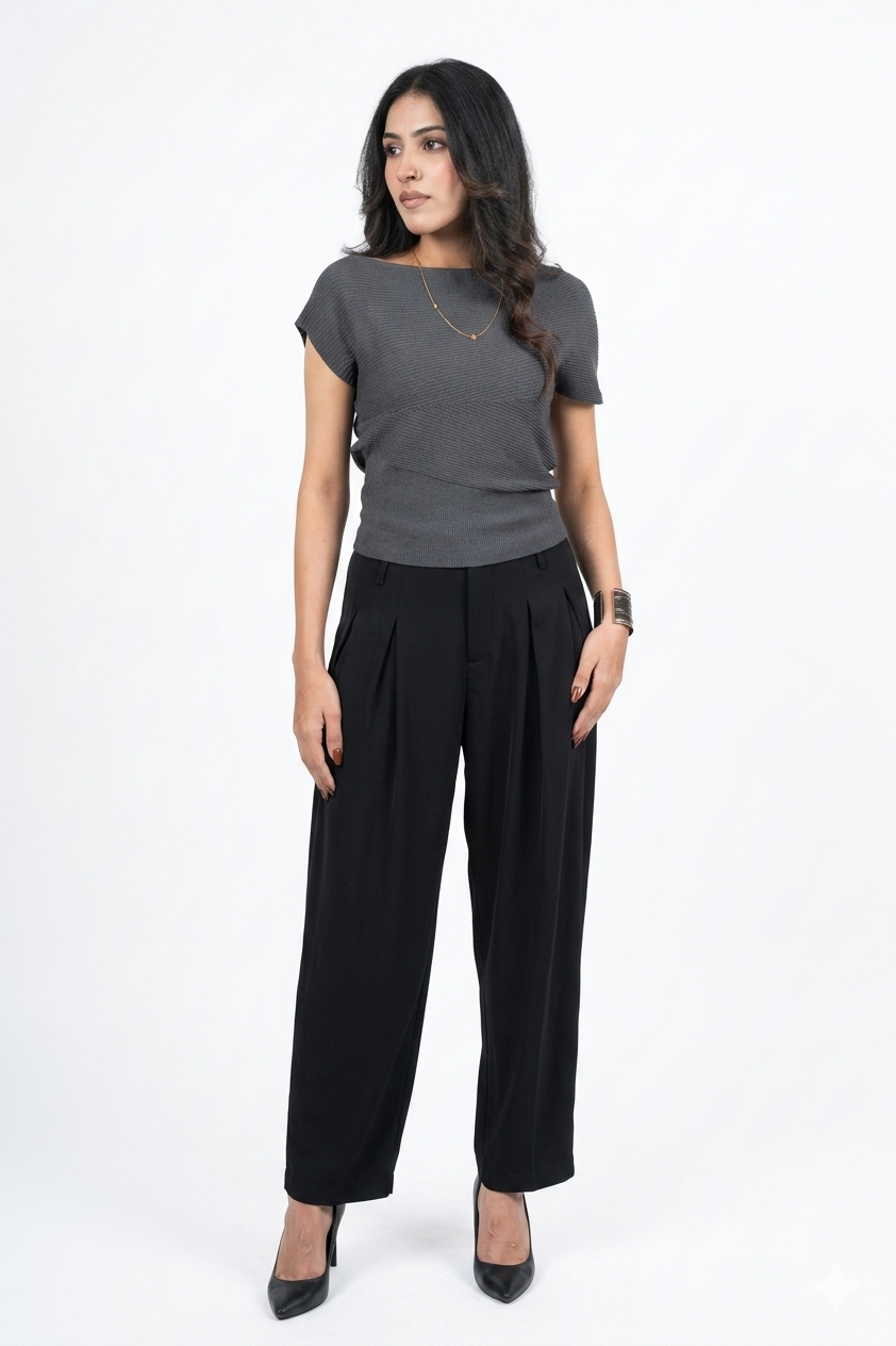 The Origami Drape Knit Lounge Set
